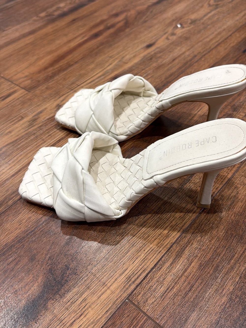 Bottega Veneta Style High Heel Mules